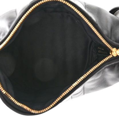 Burberry Lambskin Quilted Small Crescent Lola Bag Black 5 of 9