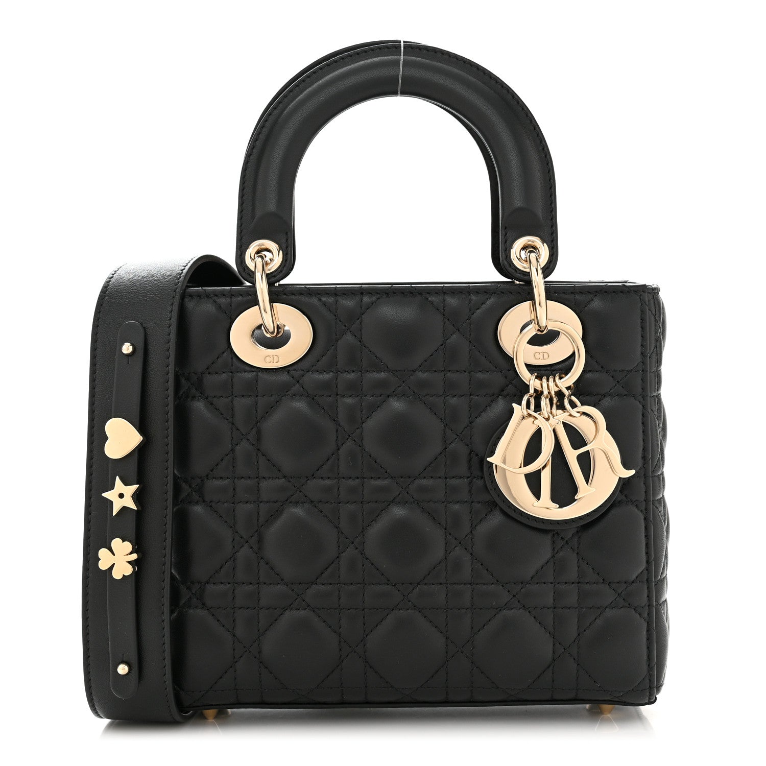 Christian Dior CHRISTIAN DIOR Lambskin Cannage Small My ABCDior Lady Dior Black 1 of 11