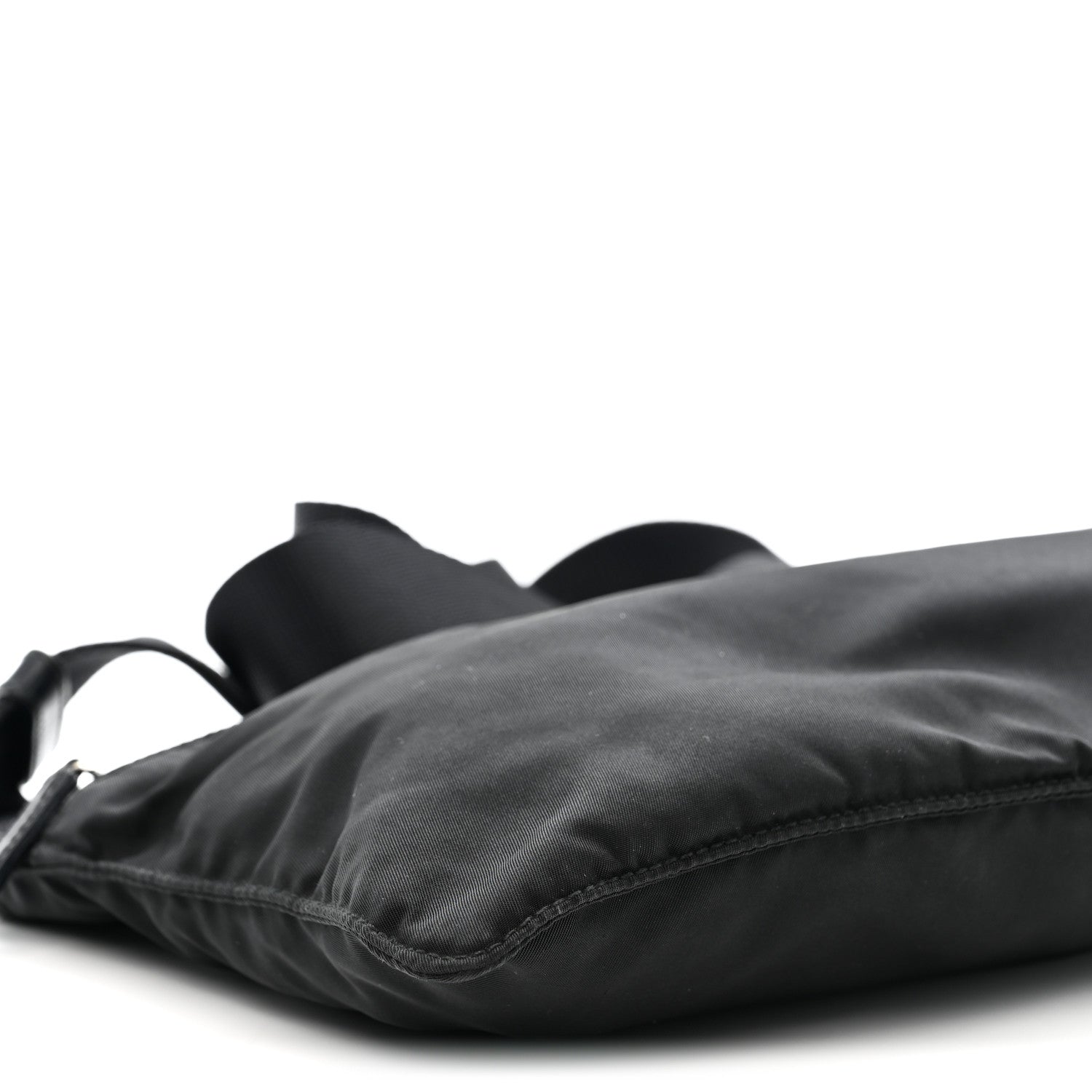 Prada Tessuto Nylon Flat Messenger Bag Black 9 of 10