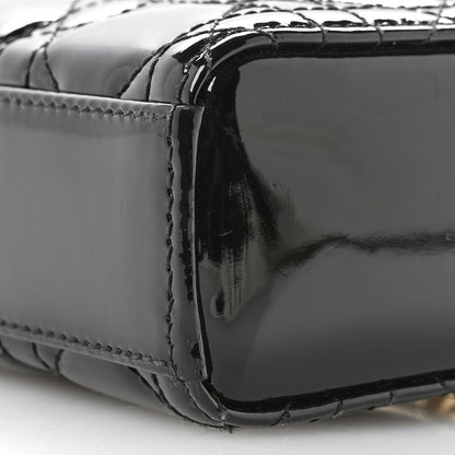 Christian Dior Patent Cannage Small Lady D-Joy Black 10 of 11