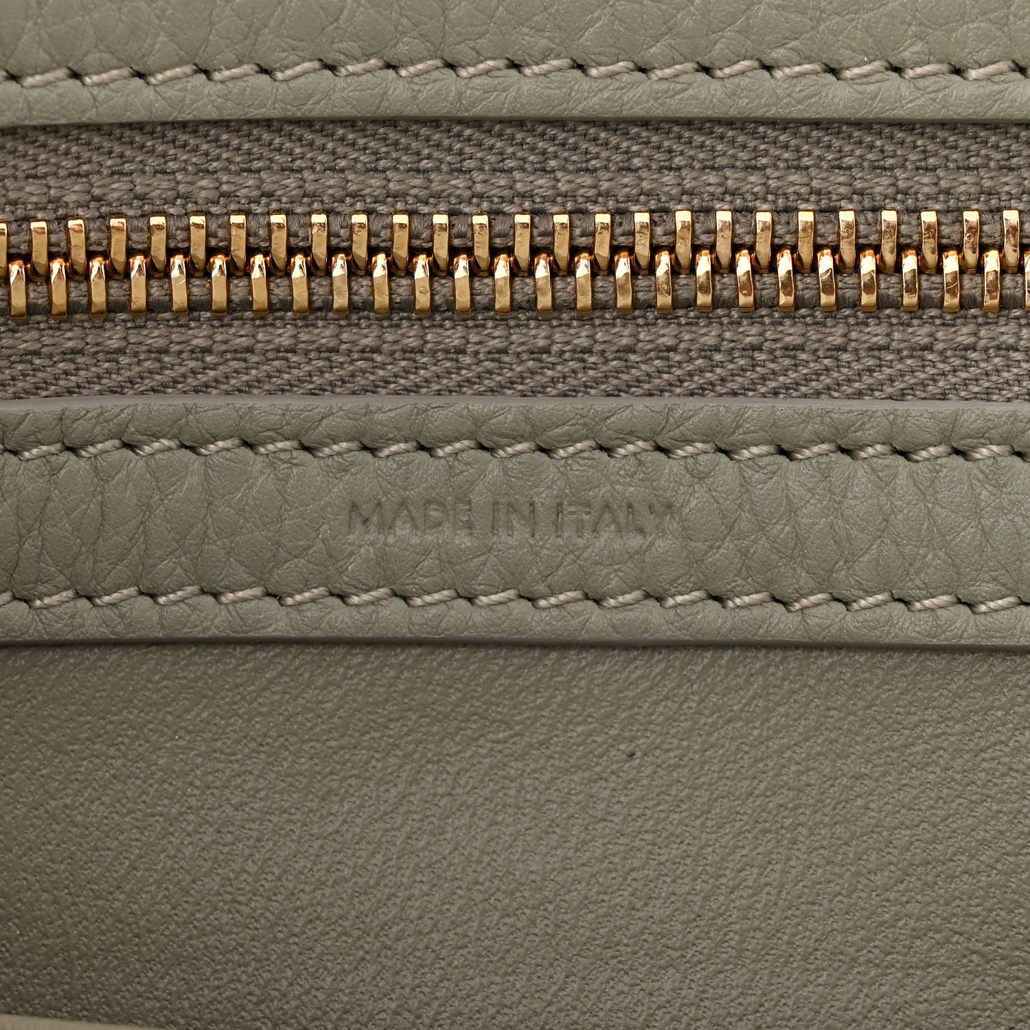 Celine Grained Calfskin Teen Conti Green Clay 7 of 12