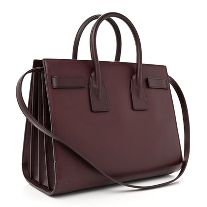 Saint Laurent Calfskin Small Sac De Jour Amarena 3 of 14