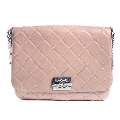 Chanel Lambskin Quilted Large Boy Flap Beige 1 of 7