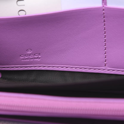 Gucci Calfskin Matelasse GG Marmont Zip Around Wallet Candy Mousse 5 of 7