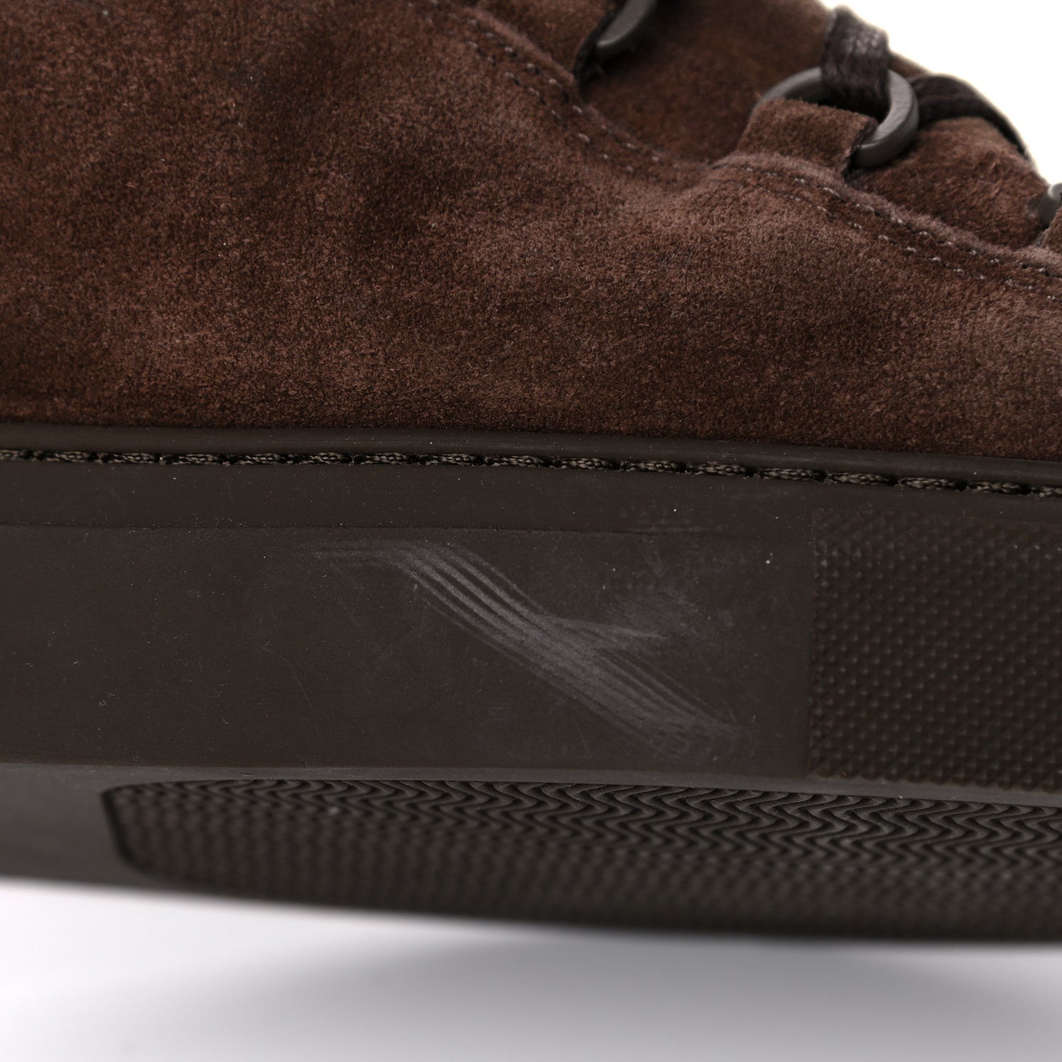 Balenciaga Suede Mens High Top Sneakers 44 Marron Chocolate 13 of 17