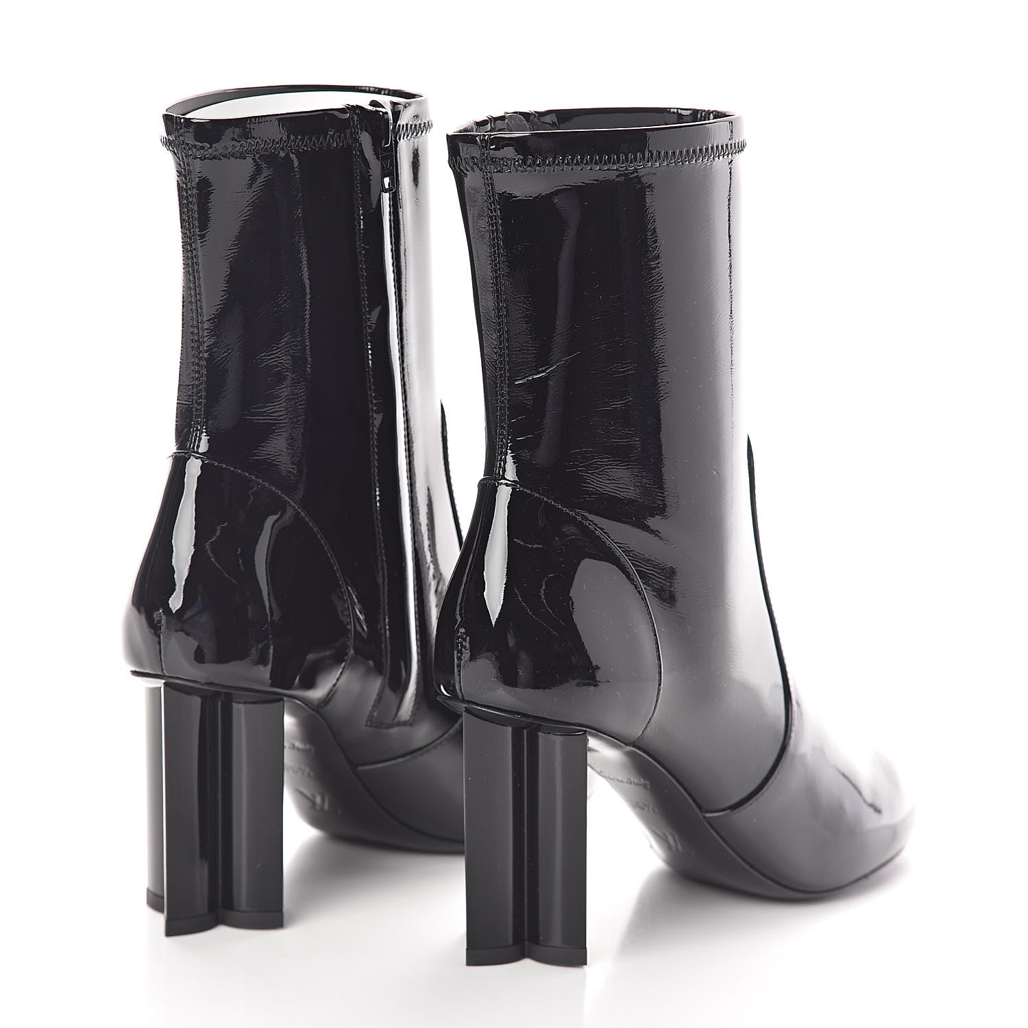 Louis Vuitton Patent Silhouette Ankle Boots 36.5 Black 4 of 6