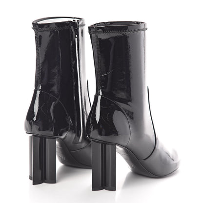 Louis Vuitton Patent Silhouette Ankle Boots 36.5 Black 4 of 6