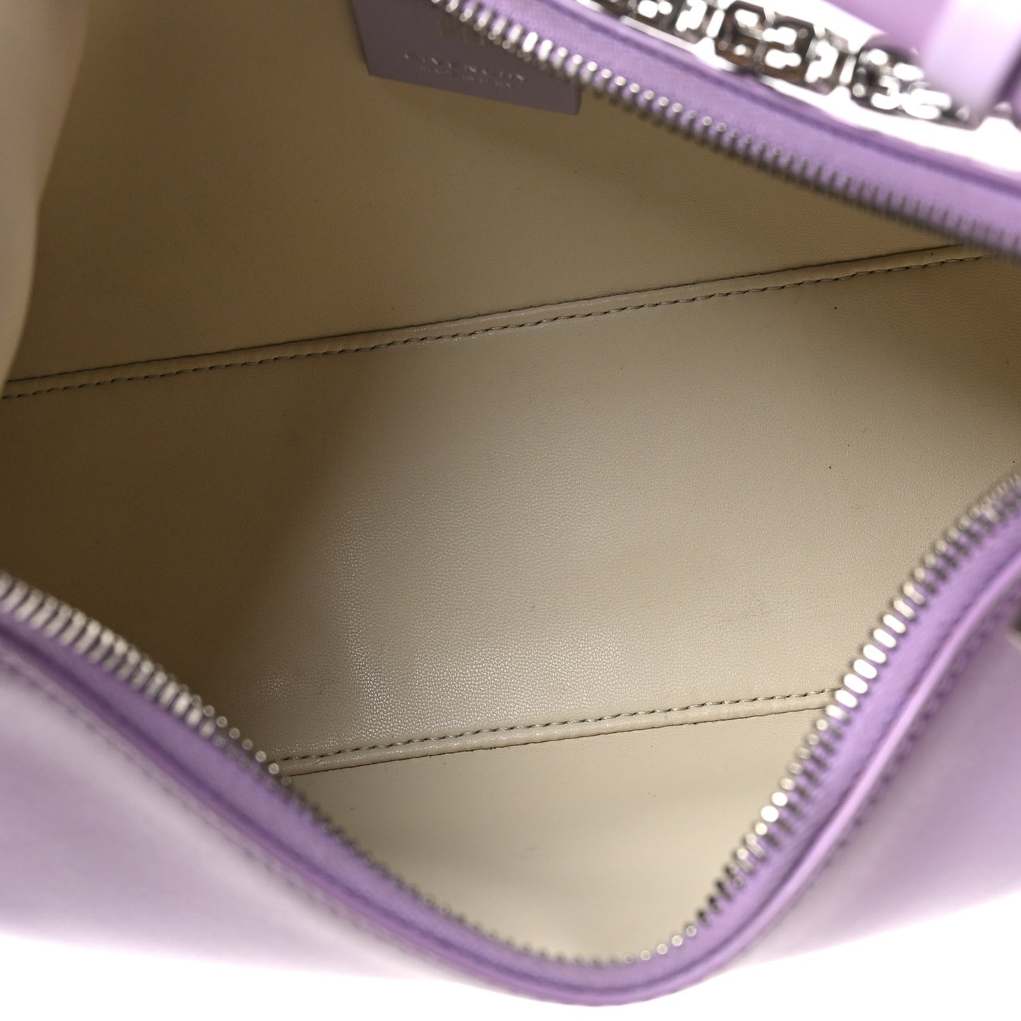 Smooth Calfskin Small Moon Cut Out Shoulder Bag Mauve