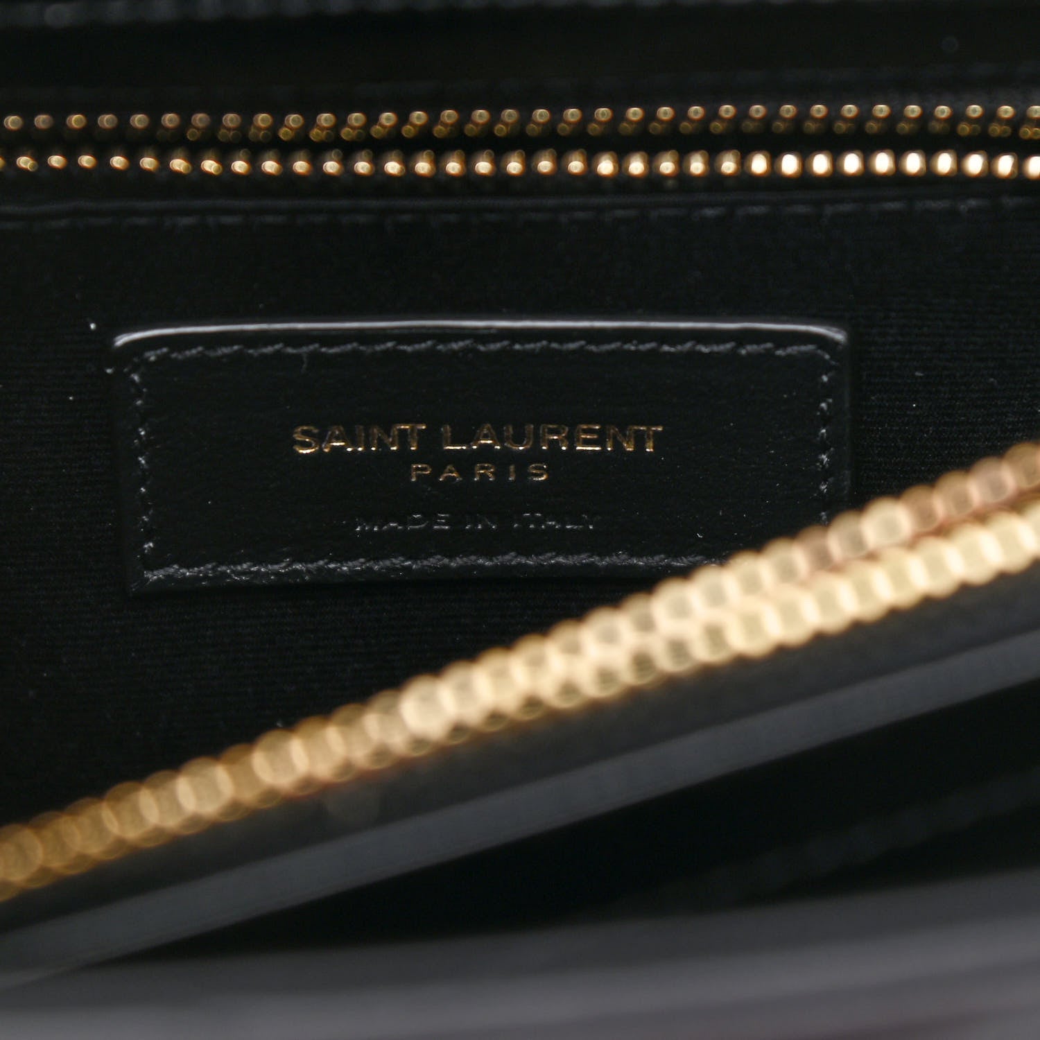 Saint Laurent Calfskin Y Quilted Monogram Medium Loulou Chain Satchel Black 6 of 10