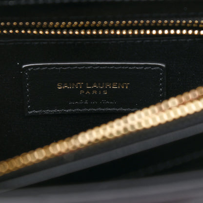 Saint Laurent Calfskin Y Quilted Monogram Medium Loulou Chain Satchel Black 6 of 10