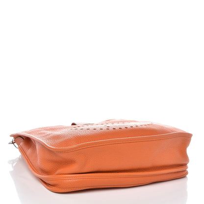 Hermes Taurillon Clemence Evelyne III GM Orange 4 of 7