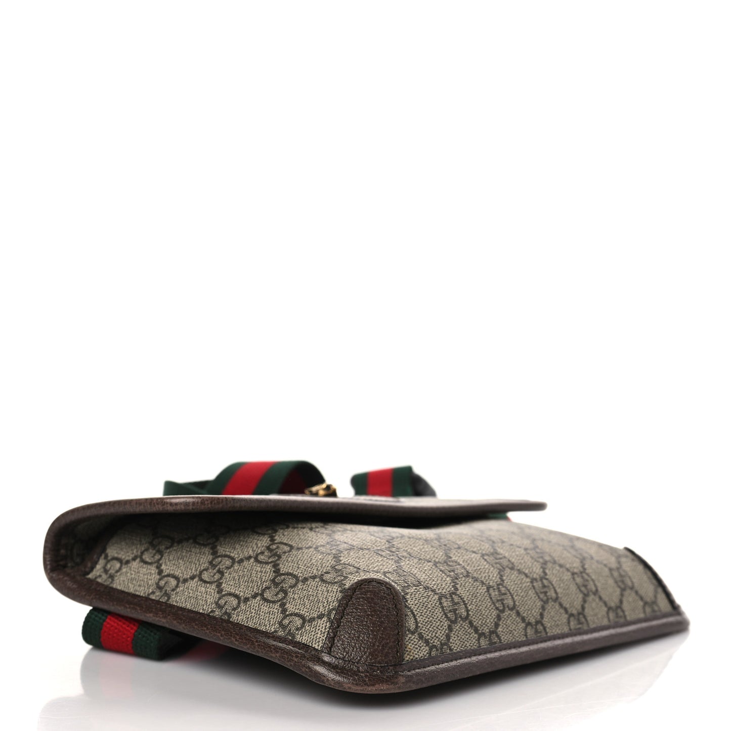 GG Supreme Monogram Neo Vintage Web Belt Bag Brown