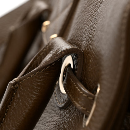 Jimmy Choo Grainy Calfskin Rosalie Satchel Dark Brown 11 of 11