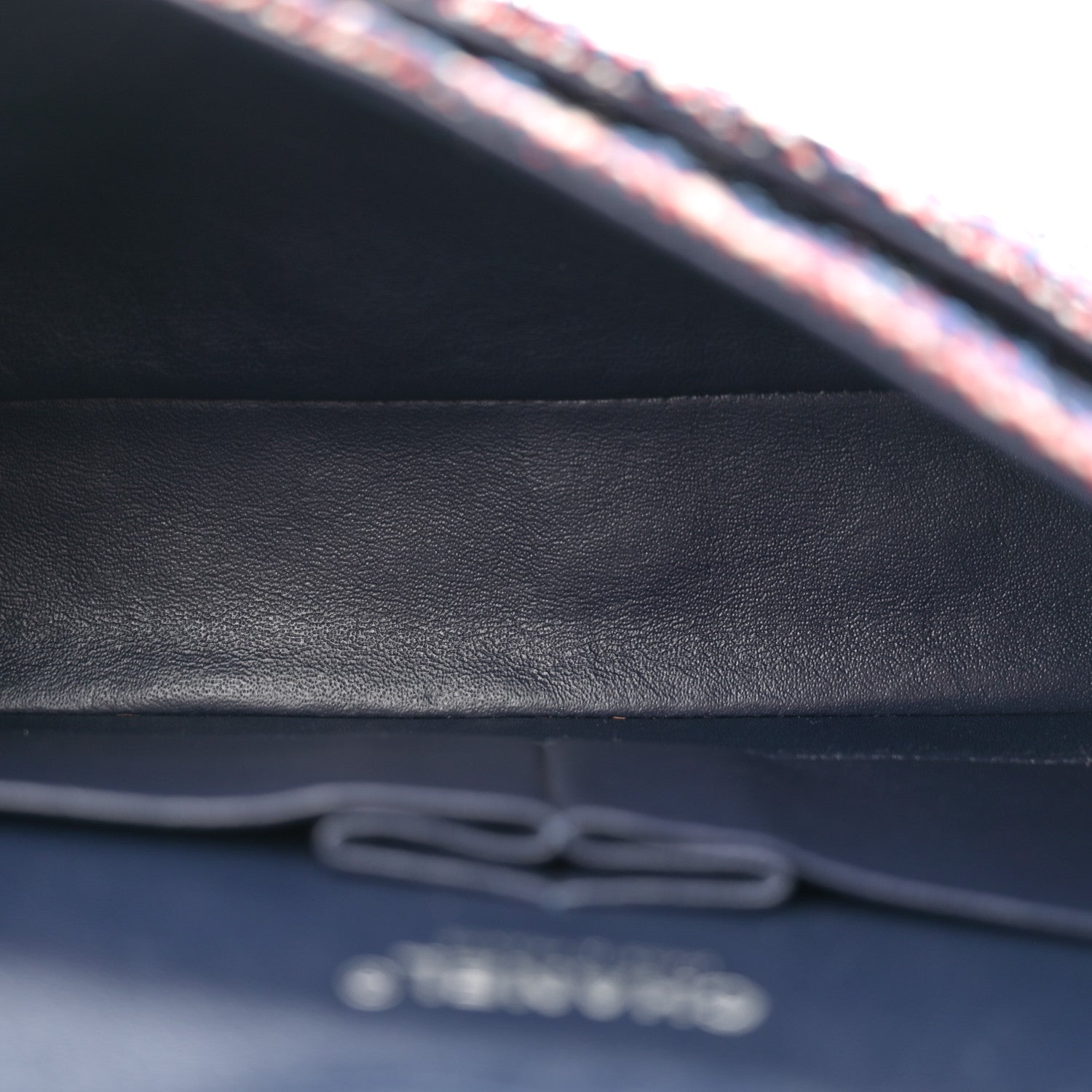 Chanel Sequin Tweed Medium Double Flap Red White Blue 5 of 12