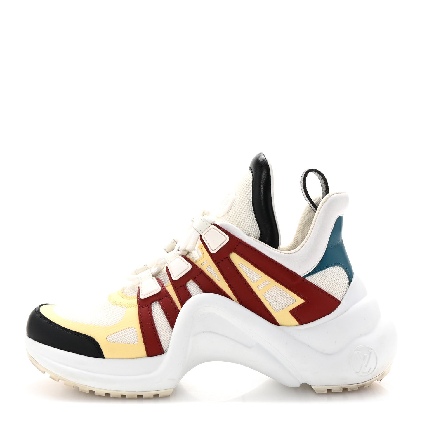 Calfskin Technical Nylon LV Archlight Sneakers 37 Terracotta
