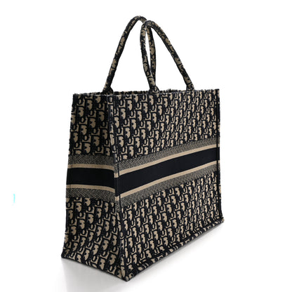 Christian Dior Oblique Large Book Tote Blue Multicolor 3 of 12