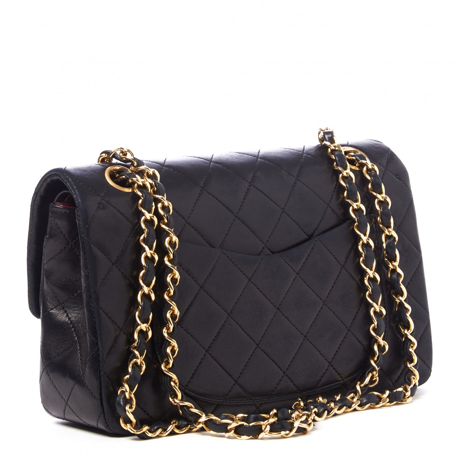 Chanel Lambskin Quilted Small Double Flap Black 2 of 9