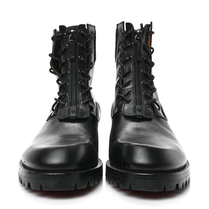 Christian Louboutin Calfskin Mens Trapman Flat Boots 45.5 Black 2 of 7