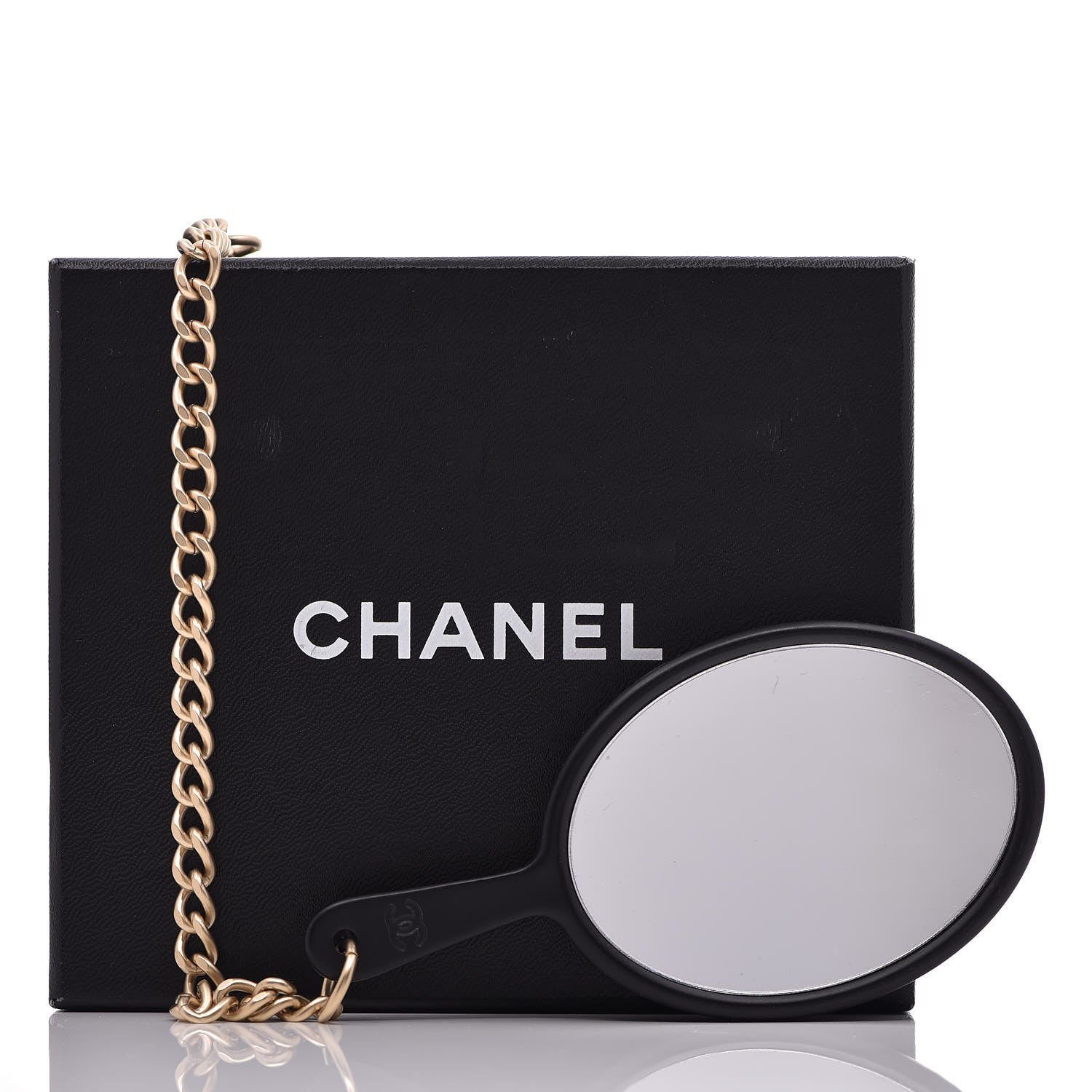 Chanel Lambskin Quilted CC Mirror Charm Black 5 of 5