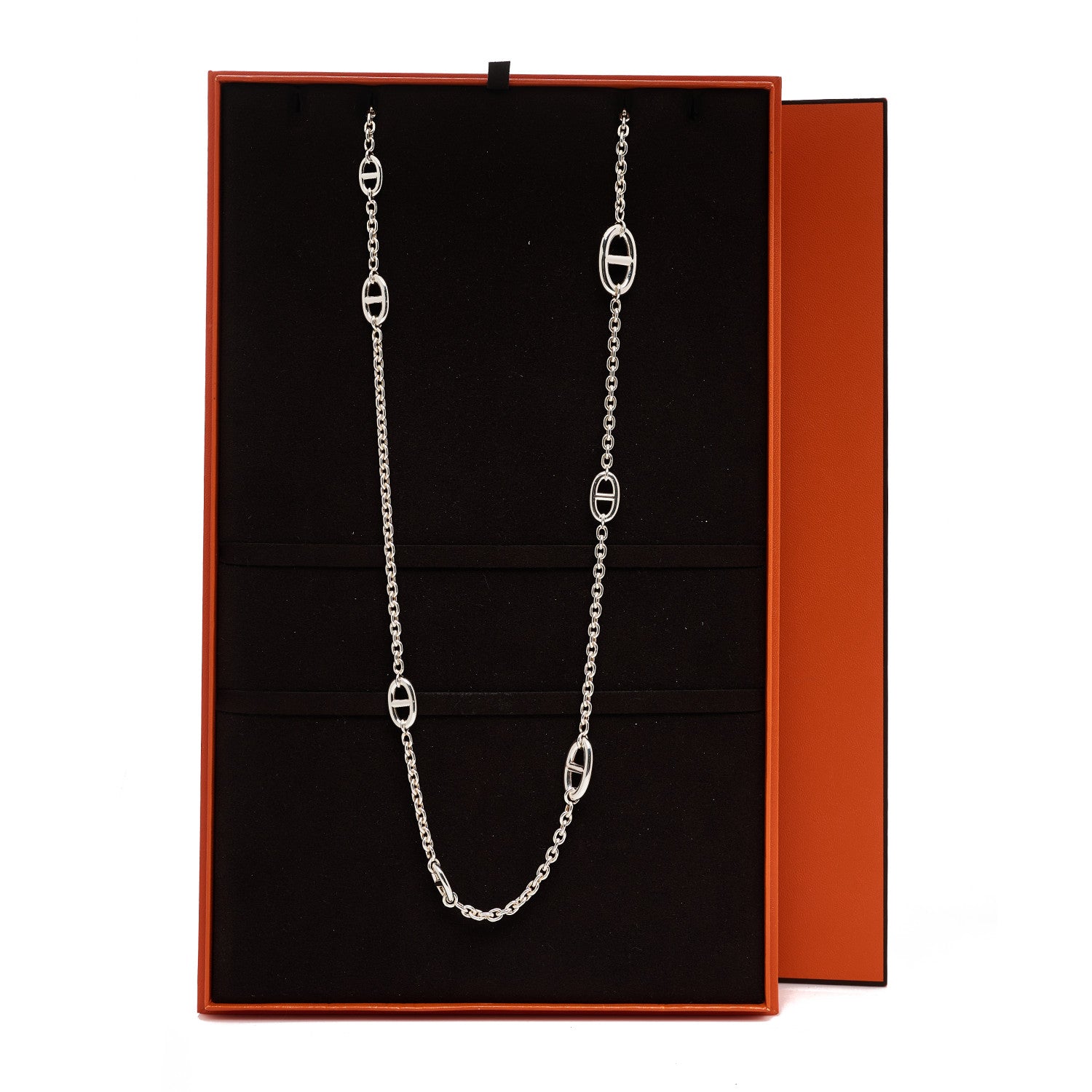 Hermes Sterling Silver Farandole Necklace 120 6 of 6