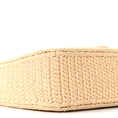 Prada Yarn Raffia Effect Crochet Mini Re-Edition 2000 Shoulder Bag Naturale 9 of 10