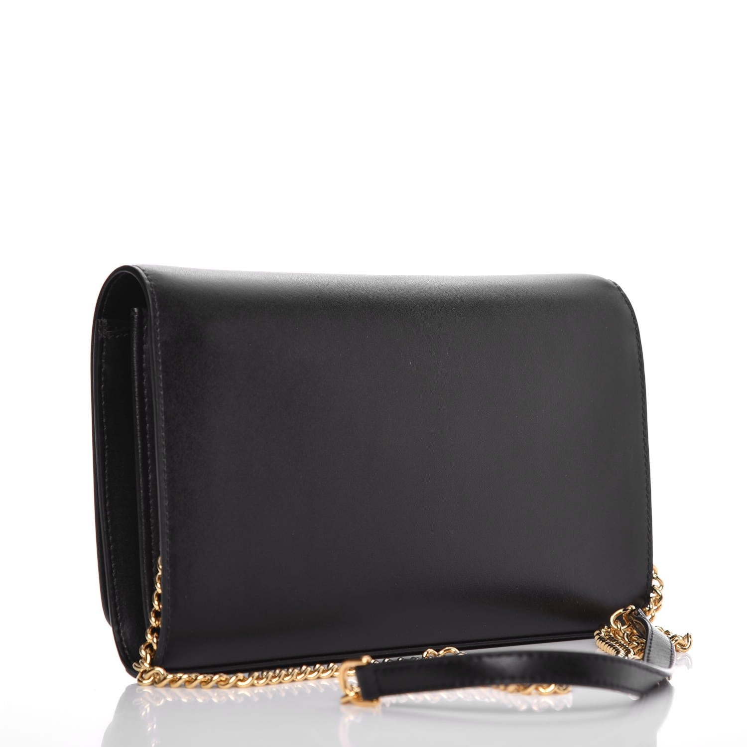 Fendi Vitello Liberty Lucido F is Fendi Wallet on Chain Black 3 of 7
