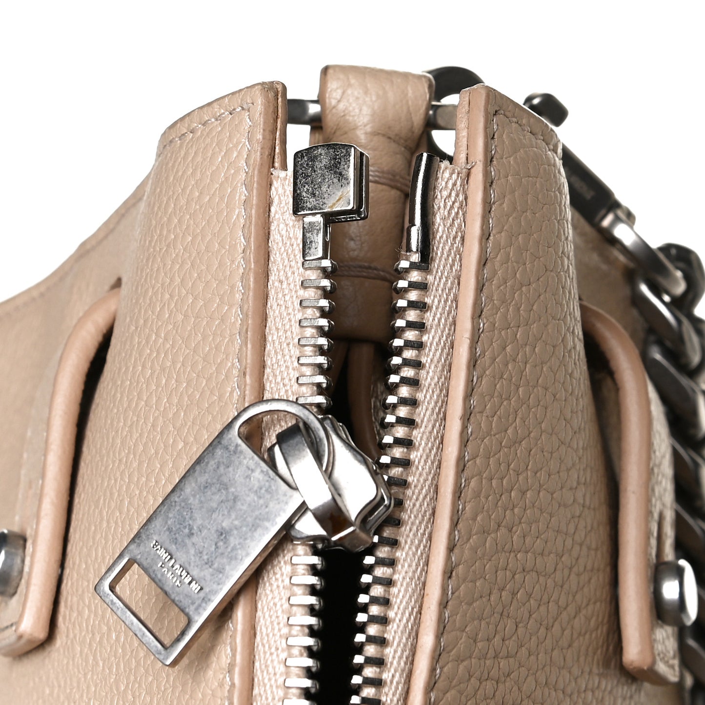 Grained Calfskin Baby Sac De Jour Souple Dark Beige