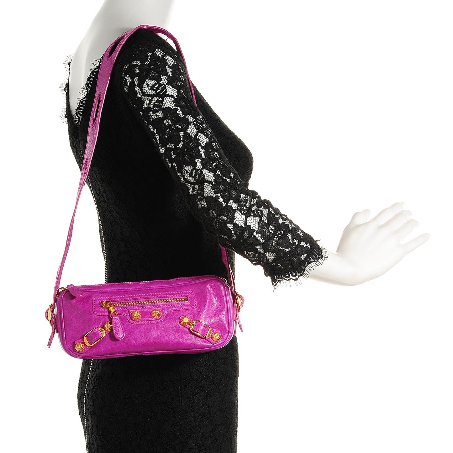 Agneau Giant 12 Gold Hardware Chic Bag Amethyst