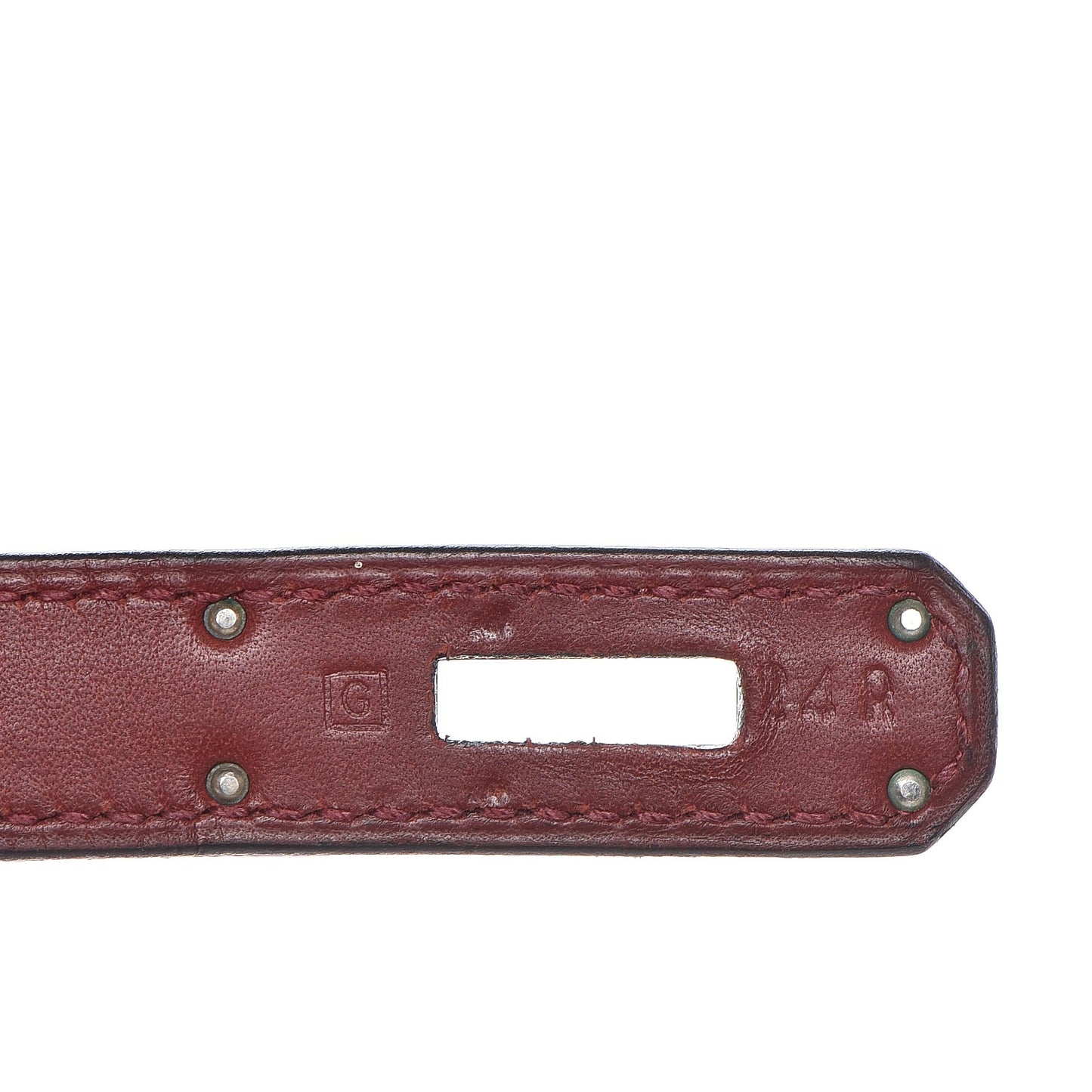 Barenia Sellier Waffle Kelly 35 Rouge H
