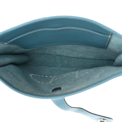 Hermes Taurillon Clemence Evelyne PM Blue Jean 5 of 10