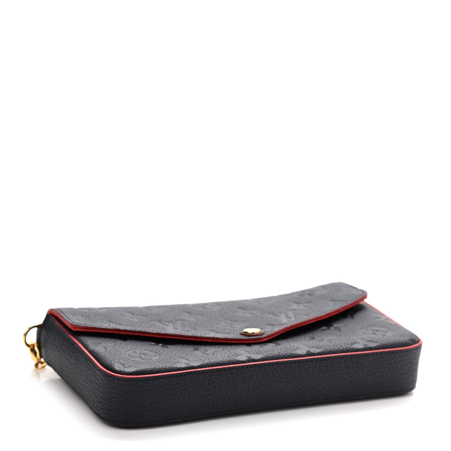 Louis Vuitton Empreinte Pochette Felicie Chain Wallet Marine Rouge 5 of 9
