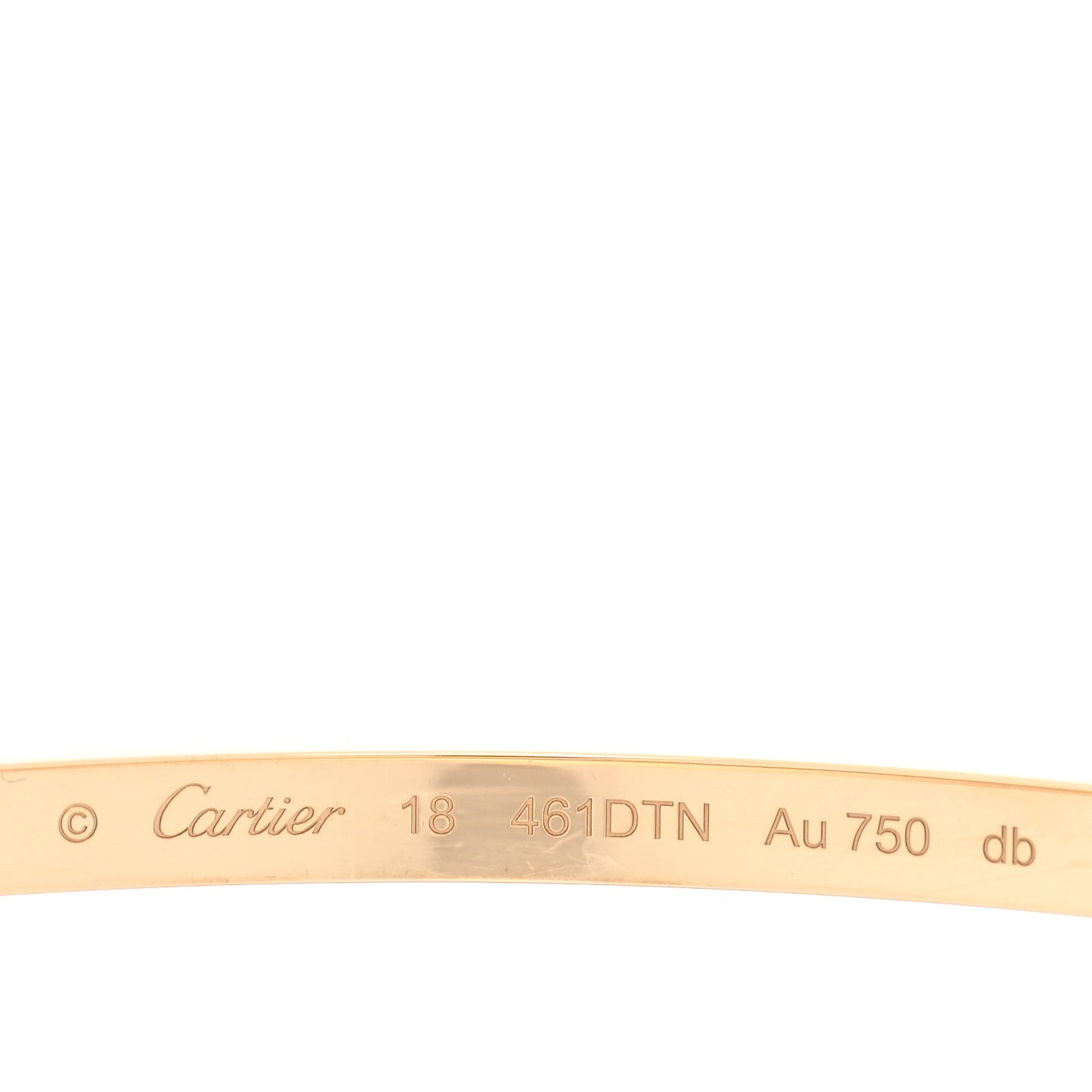 18K Yellow Gold Small LOVE Bracelet 18