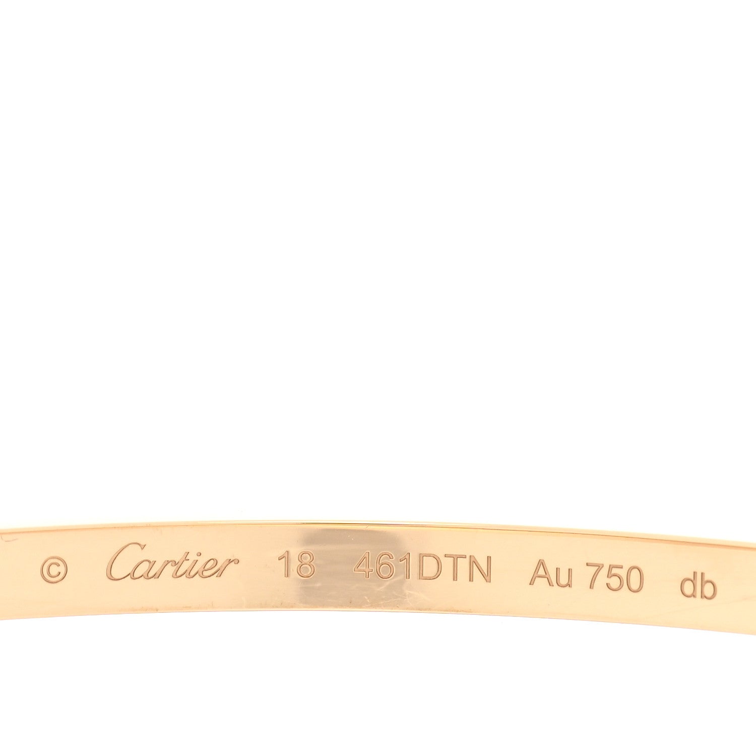 Cartier 18K Yellow Gold Small LOVE Bracelet 18 4 of 7