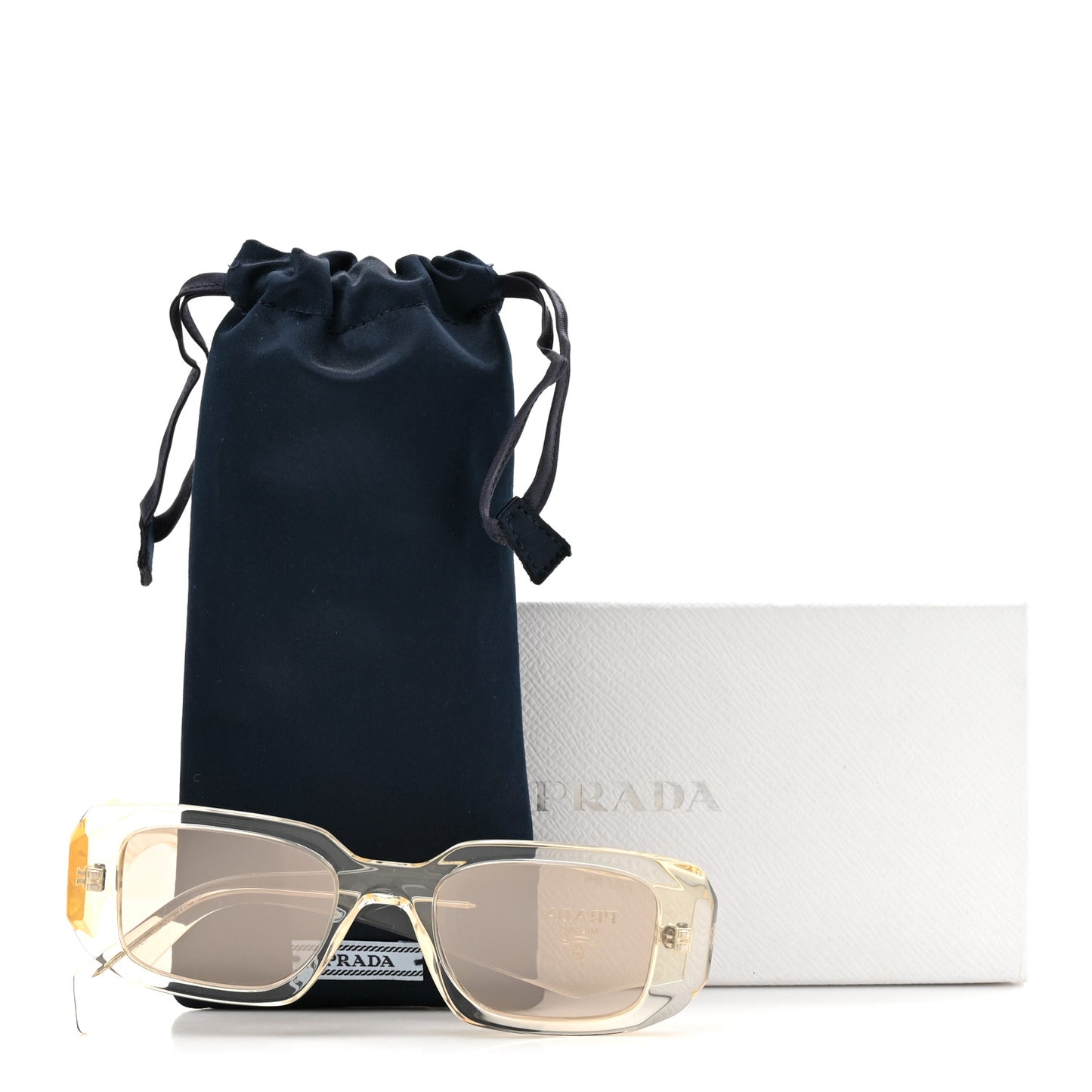 Acetate Symbole Sunglasses SPR 17W Transparent Gold
