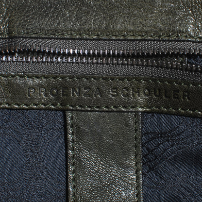 Proenza Schouler Lambskin PS1 Large Satchel Military 6 of 8