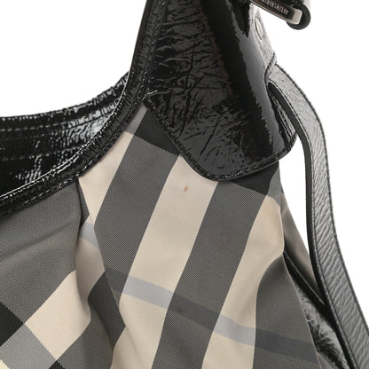 Burberry Beat Check Small Brooklyn Hobo Black 14 of 15