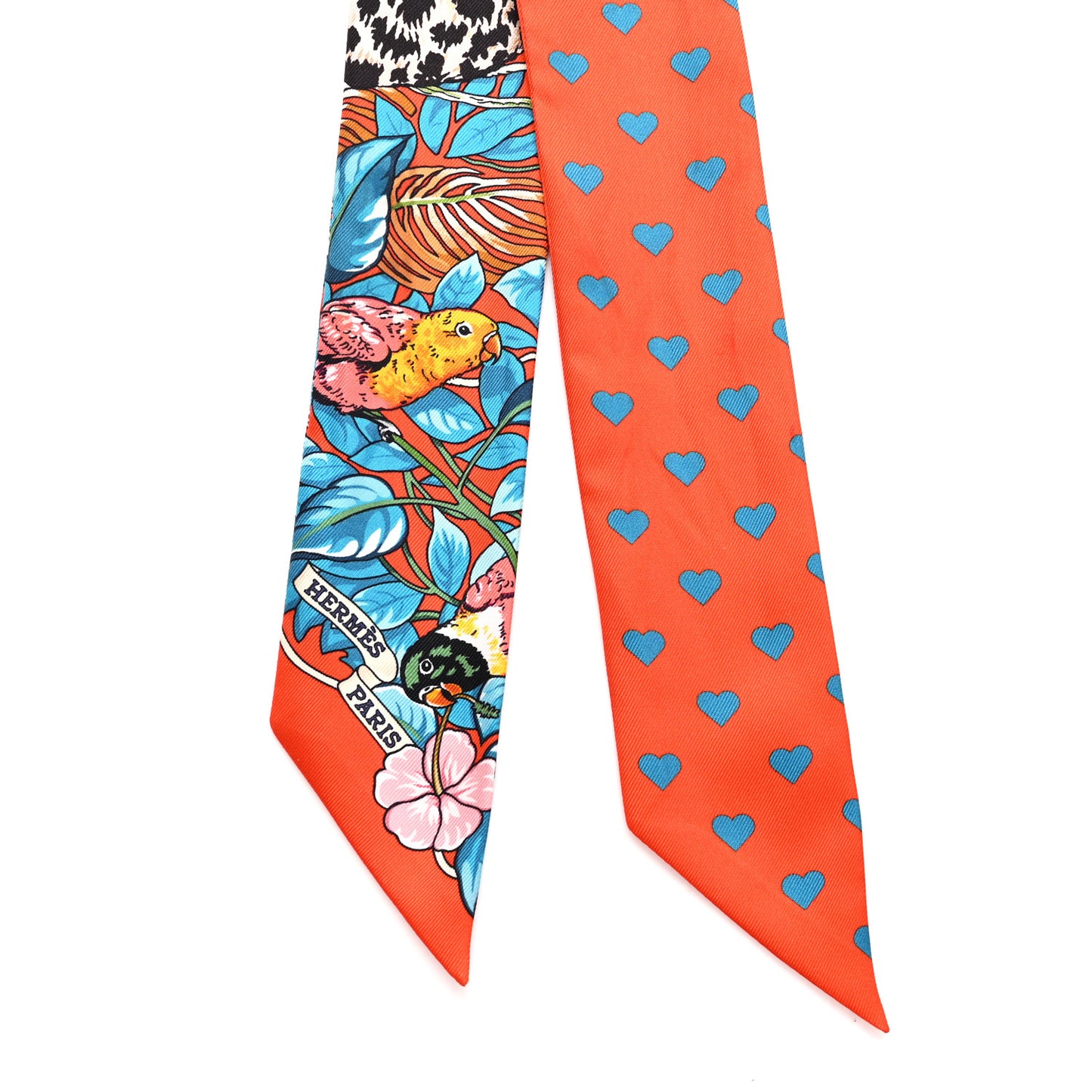 Silk Jungle Love Love Twilly Orange Bleu Brun
