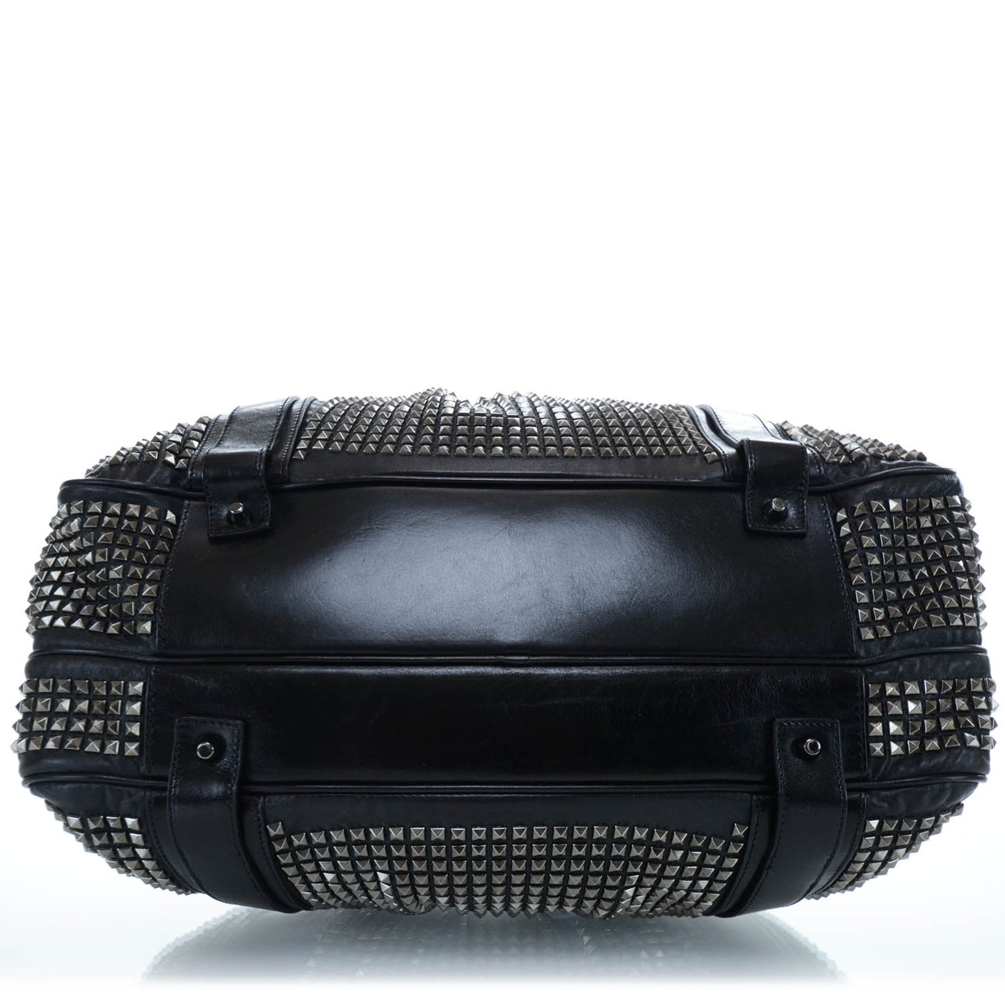 Prorsum Leather Studded Knight Satchel Black