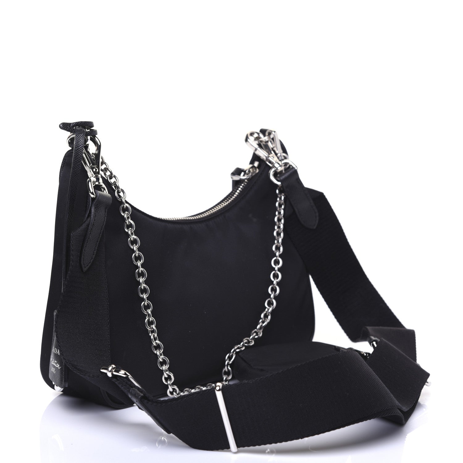 Prada Nylon Re-Edition 2005 Shoulder Bag Black 3 of 9