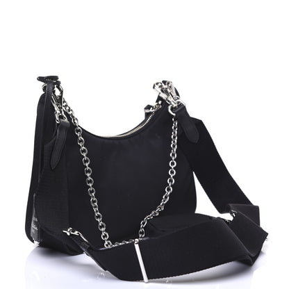 Prada Nylon Re-Edition 2005 Shoulder Bag Black 3 of 9