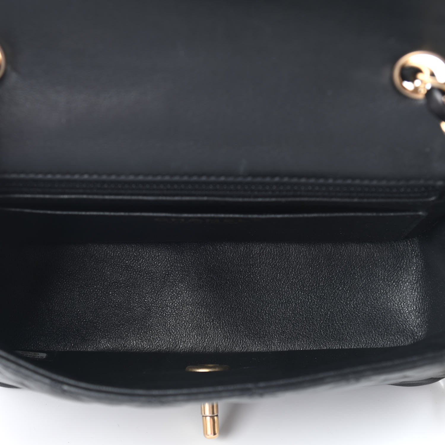 Chanel Lambskin Quilted Mini Rectangular Flap Black 5 of 10