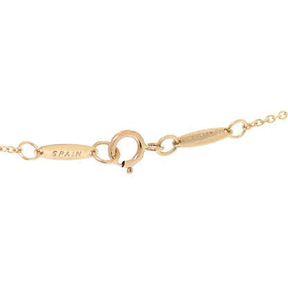 Tiffany 18K Yellow Gold 16mm Elsa Peretti Open Heart Pendant Necklace 6 of 7