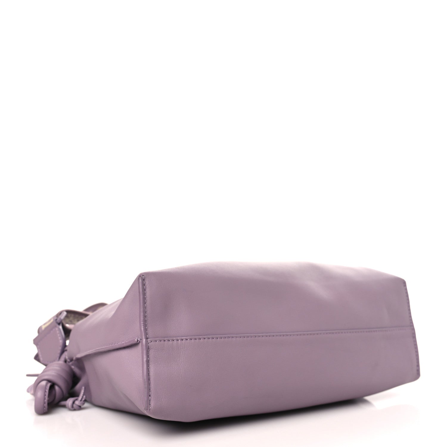 Loewe Calfskin Monochrome Flamenco Knot Clutch Pale Aubergine Glaze 4 of 10