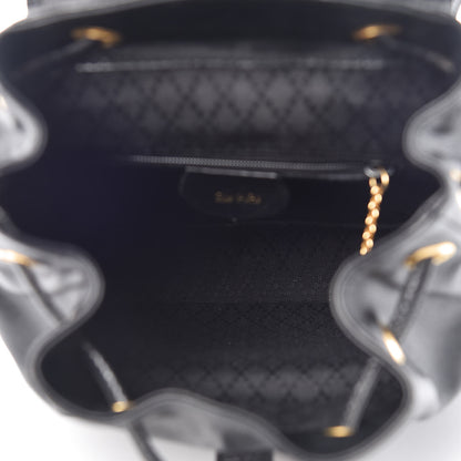 Gucci Calfskin Bamboo Backpack Black 5 of 14