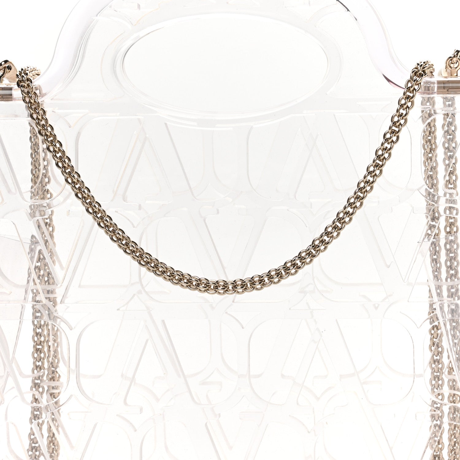 Valentino Garavani Clear Acrylic Mini Le Troisieme Shopping Bag Transparente 7 of 9