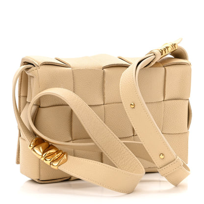 Bottega Veneta Grained Calfskin Maxi Intrecciato Cassette Crossbody Bag Porridge 3 of 9