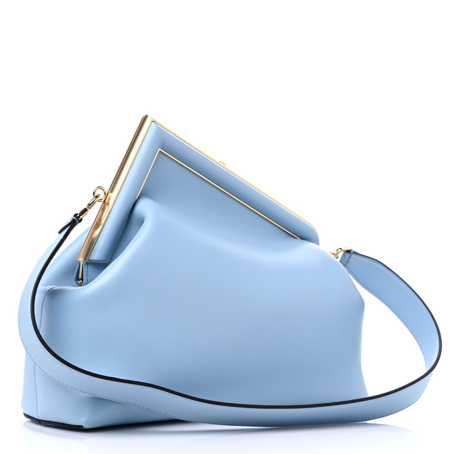 Shiny Nappa Medium Fendi First Azzurro Baby