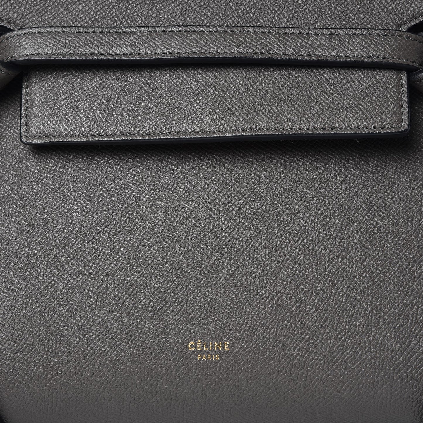 Baby Grained Calfskin Micro Belt Bag Grey