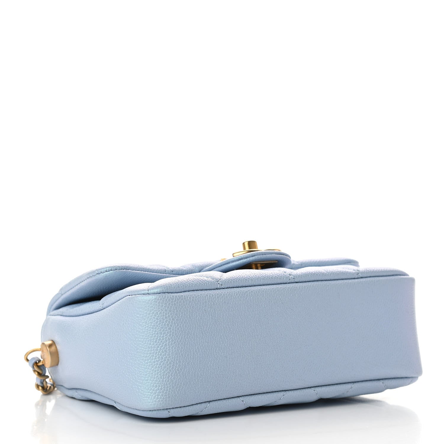 Chanel Iridescent Caviar Quilted Mini My Perfect Flap Light Blue 4 of 11