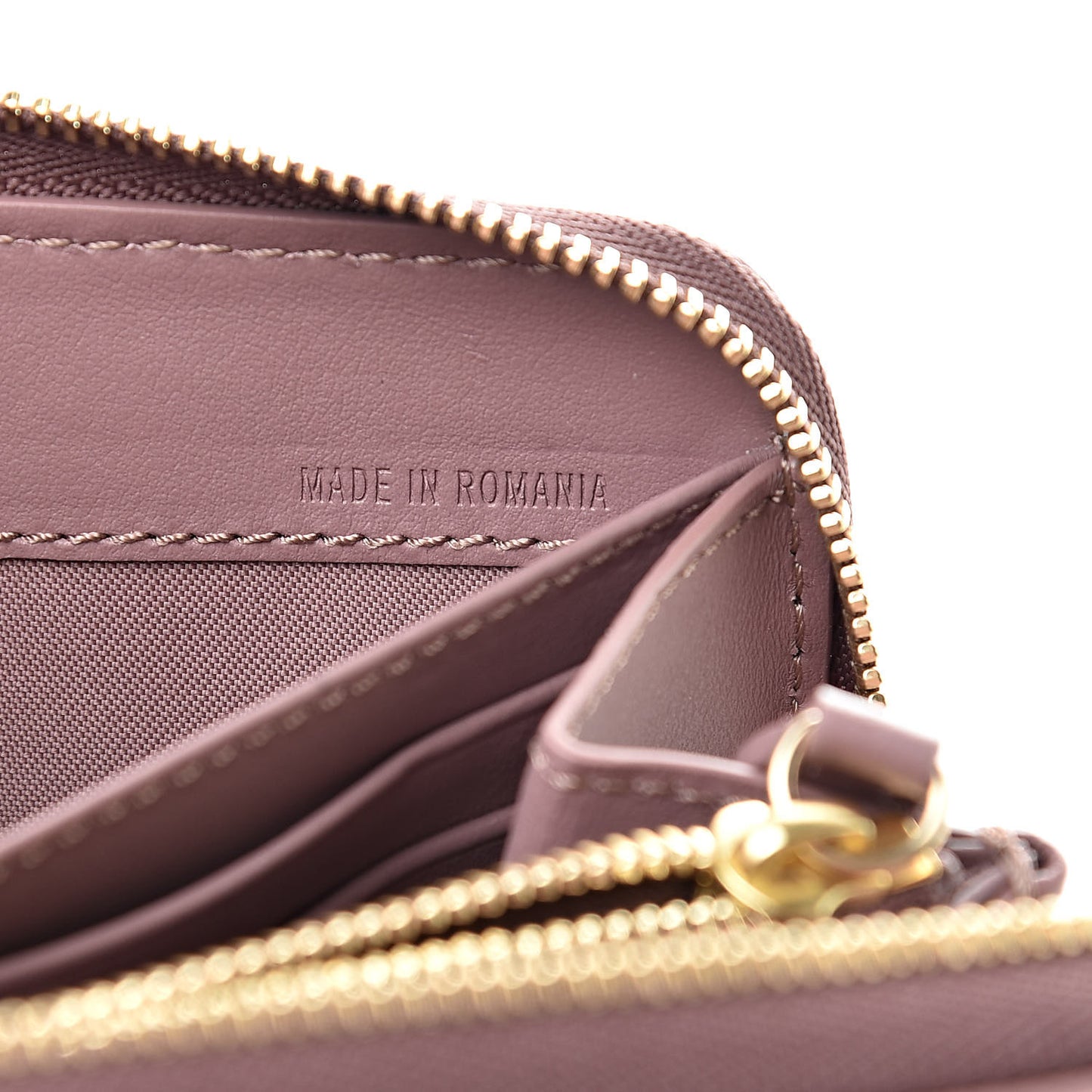 Haymarket Check Large Ziggy Zip Around Wallet Dusty Pink